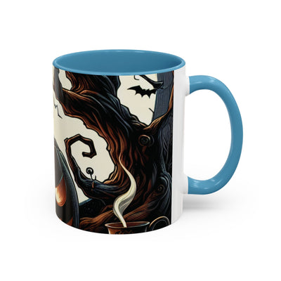 Halloween Pumpkin Accent Coffee Mug - Spooky Decor, Autumn Gift, Hot Beverage Cup, Halloween Party, Cozy Vibe
