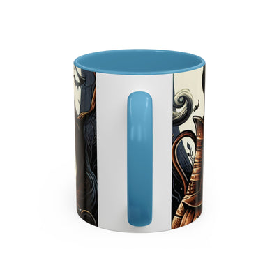 Halloween Pumpkin Accent Coffee Mug - Spooky Decor, Autumn Gift, Hot Beverage Cup, Halloween Party, Cozy Vibe