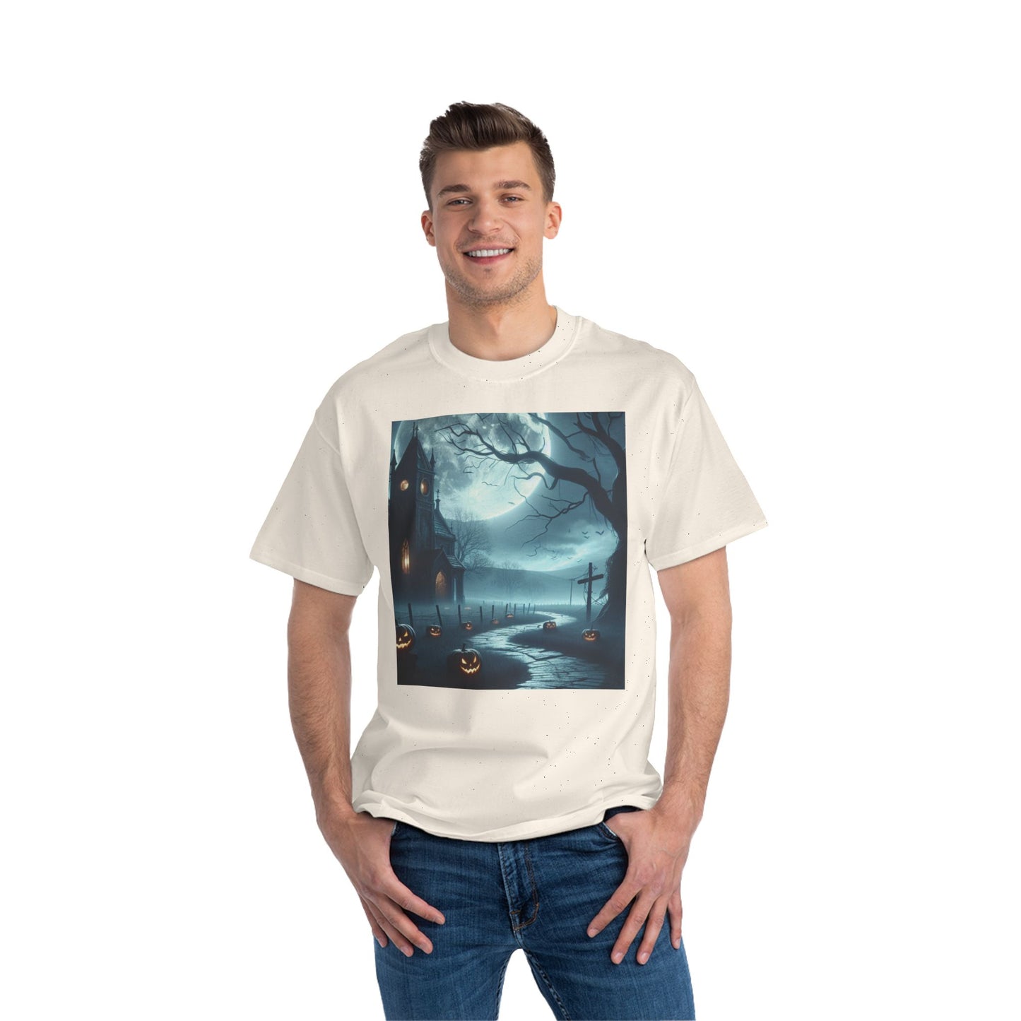 Halloween Haunted House T-Shirt, Spooky Shirt, Ghostly Tee, October Apparel, Fall Fashion, Nightmare Design