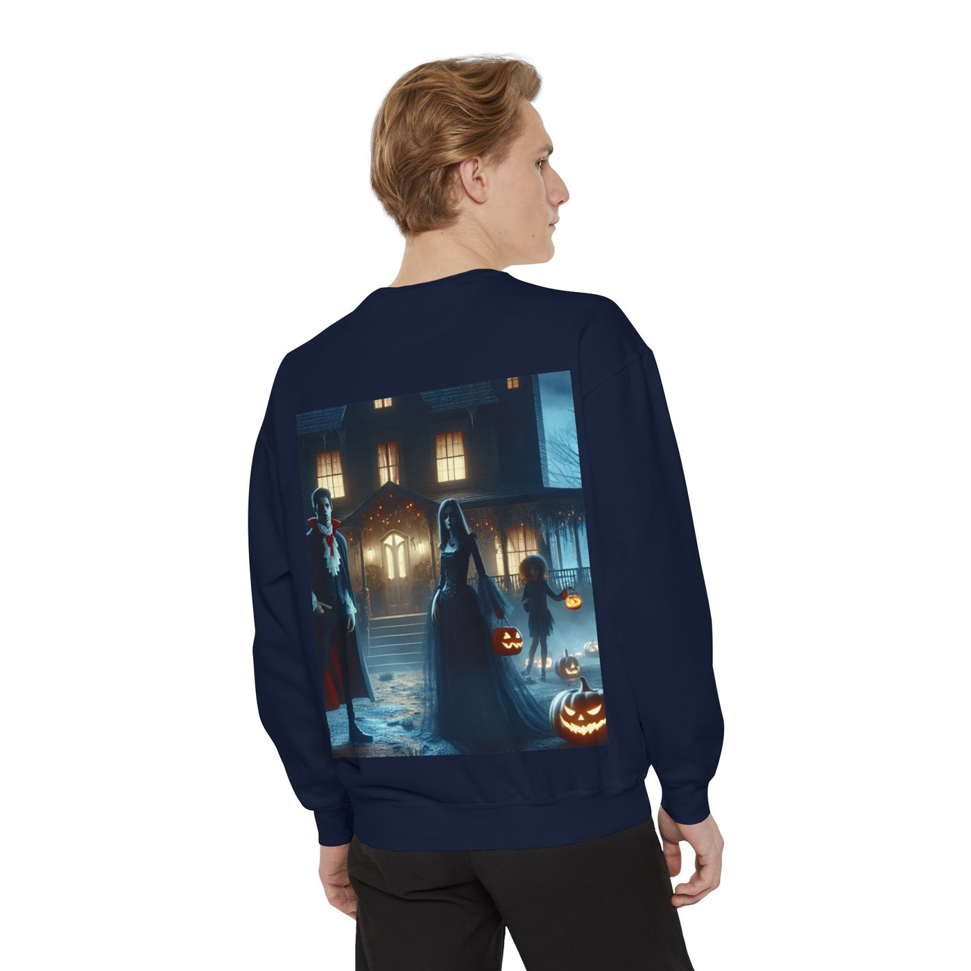 Halloween Unisex Sweatshirt, Cozy Fall Fashion, Spooky Sweatshirt, Ghostly Vibes, Perfect for Parties, Autumn Style