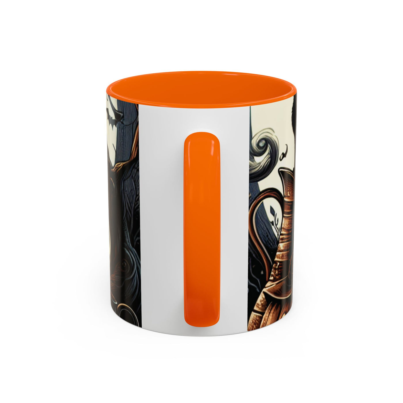 Halloween Pumpkin Accent Coffee Mug - Spooky Decor, Autumn Gift, Hot Beverage Cup, Halloween Party, Cozy Vibe