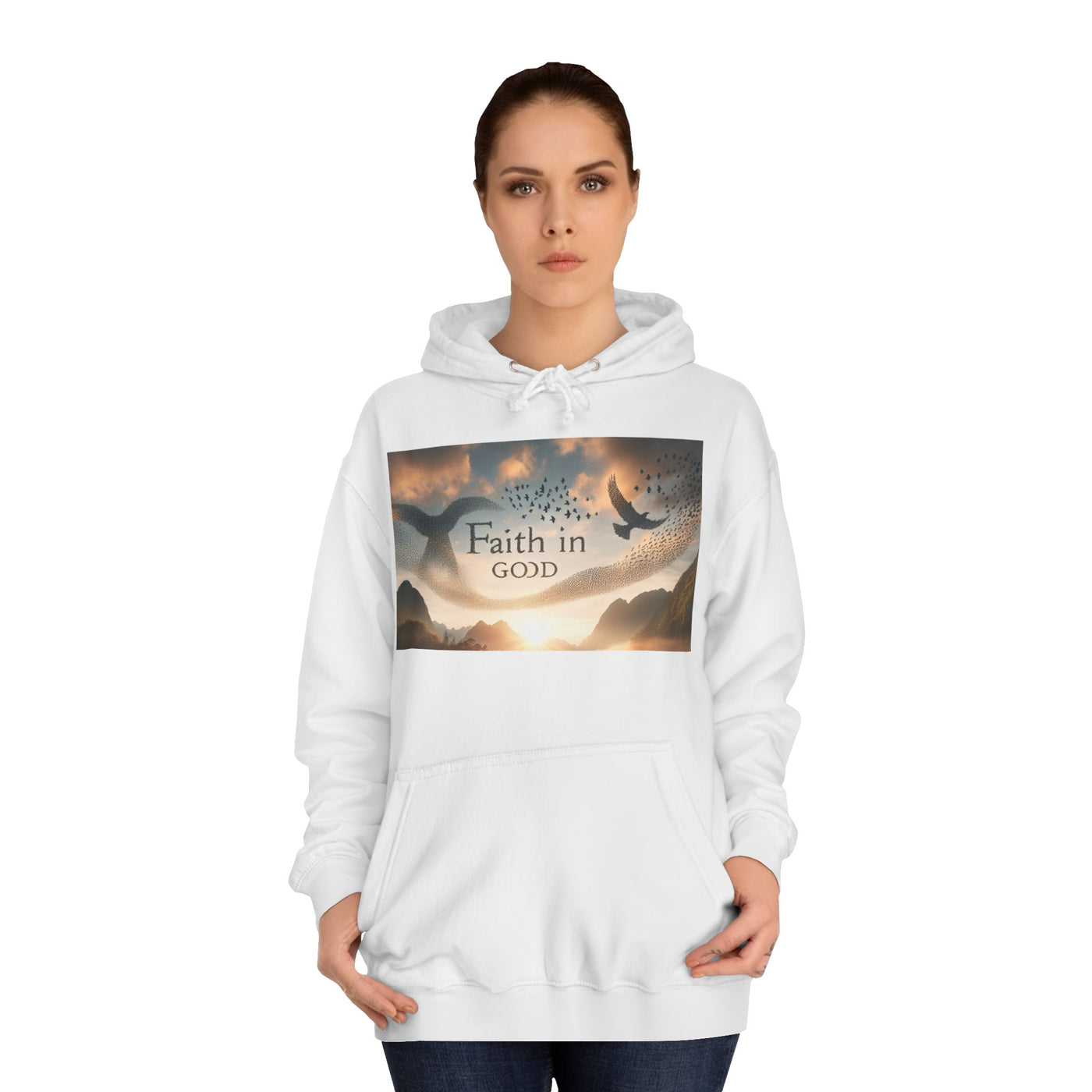 Spiritual Love College Hoodie, Unisex Hoodie, Faith Apparel, Inspirational Gifts, Cozy College Wear, God Love Hoodie