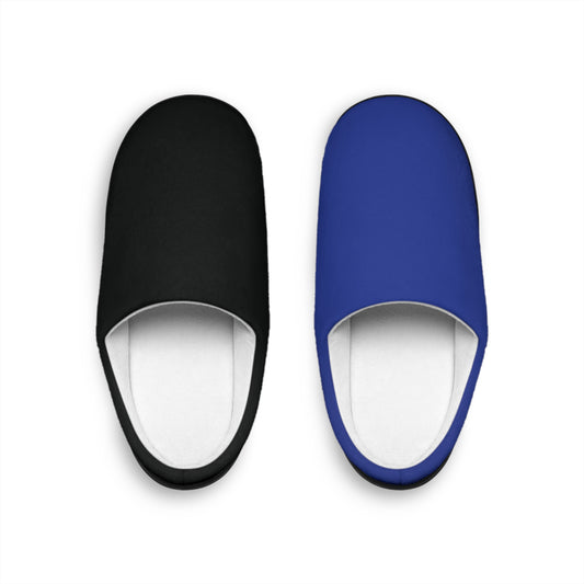 Cozy Men's Indoor Slippers - Comfortable House Shoes for Relaxing Evenings, Perfect Gift for Men, Blue and Black Colors