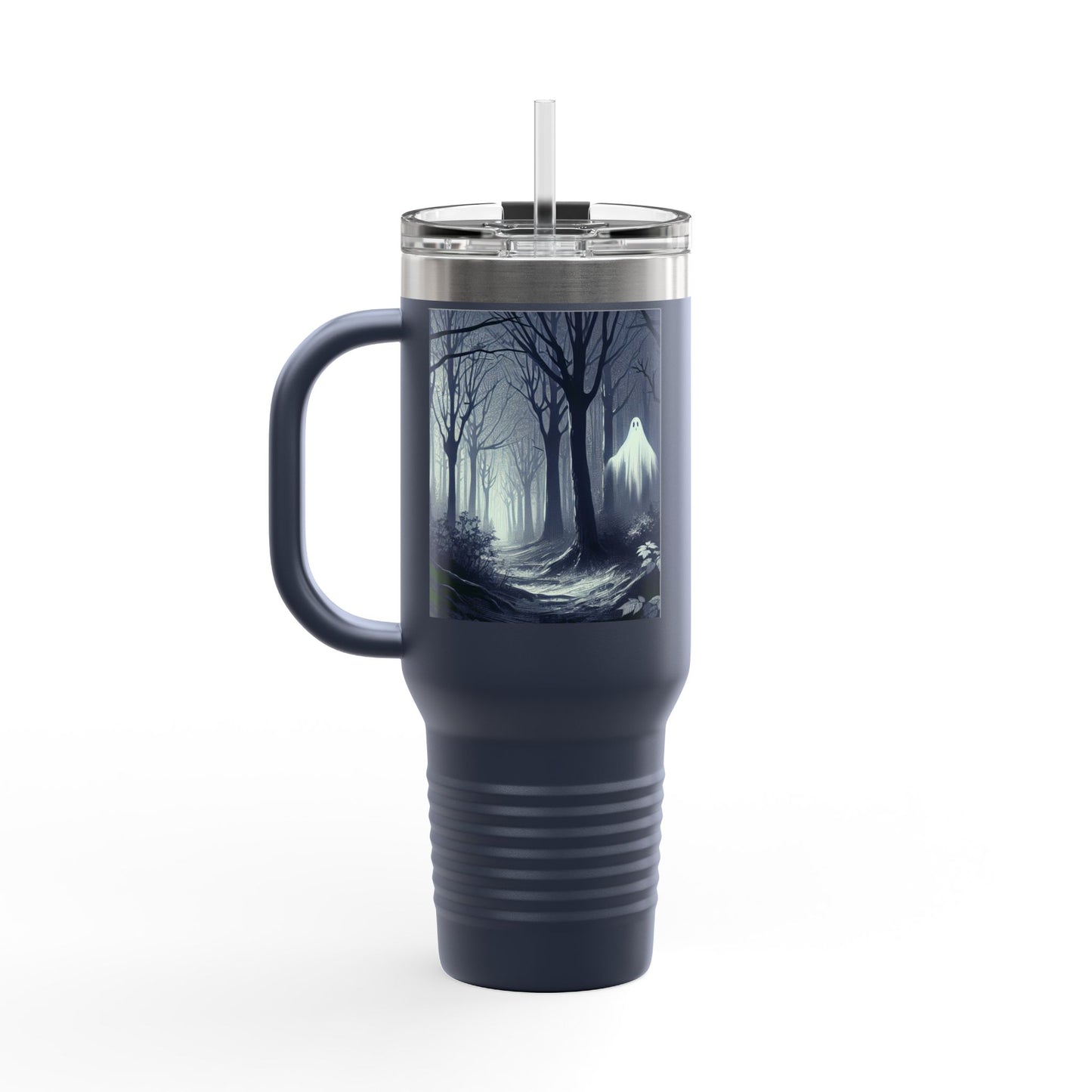 Spooky Skull Insulated Travel Mug | 40oz | Halloween Coffee Cup, Unique Gift for Goth Lovers, Ice Water Tumbler, Reusable Drinkware