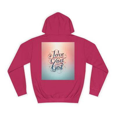 Spiritual Love College Hoodie, Unisex Hoodie, Faith Apparel, Inspirational Gifts, Cozy College Wear, God Love Hoodie