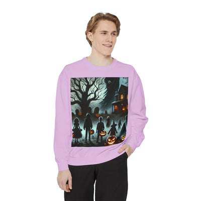 Halloween Unisex Sweatshirt, Cozy Fall Fashion, Spooky Sweatshirt, Ghostly Vibes, Perfect for Parties, Autumn Style