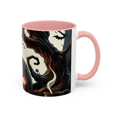 Halloween Pumpkin Accent Coffee Mug - Spooky Decor, Autumn Gift, Hot Beverage Cup, Halloween Party, Cozy Vibe