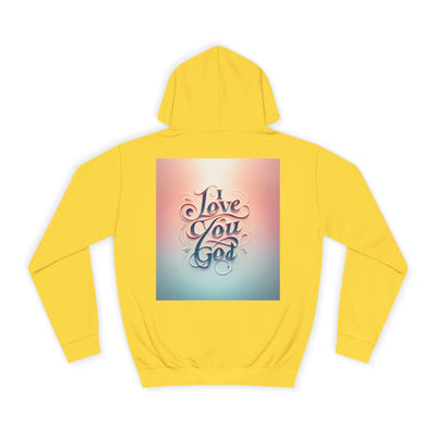 Spiritual Love College Hoodie, Unisex Hoodie, Faith Apparel, Inspirational Gifts, Cozy College Wear, God Love Hoodie