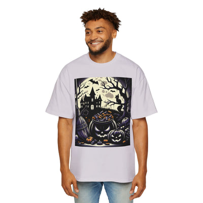 Stylish Halloween Oversized Tee, Spooky, Halloween Apparel, Unisex T-shirt, Trick-or-Treat Shirt, Autumn Fashion, Gift for Him