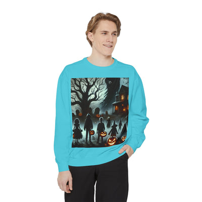 Halloween Unisex Sweatshirt, Cozy Fall Fashion, Spooky Sweatshirt, Ghostly Vibes, Perfect for Parties, Autumn Style