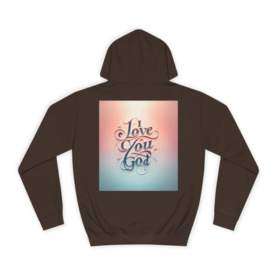 Spiritual Love College Hoodie, Unisex Hoodie, Faith Apparel, Inspirational Gifts, Cozy College Wear, God Love Hoodie