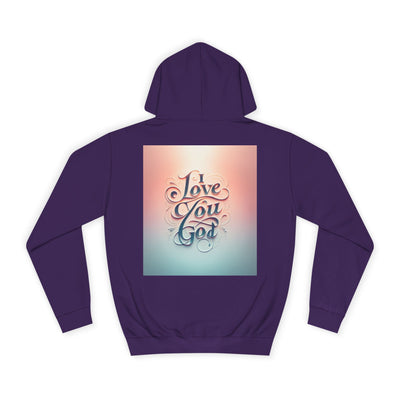 Spiritual Love College Hoodie, Unisex Hoodie, Faith Apparel, Inspirational Gifts, Cozy College Wear, God Love Hoodie