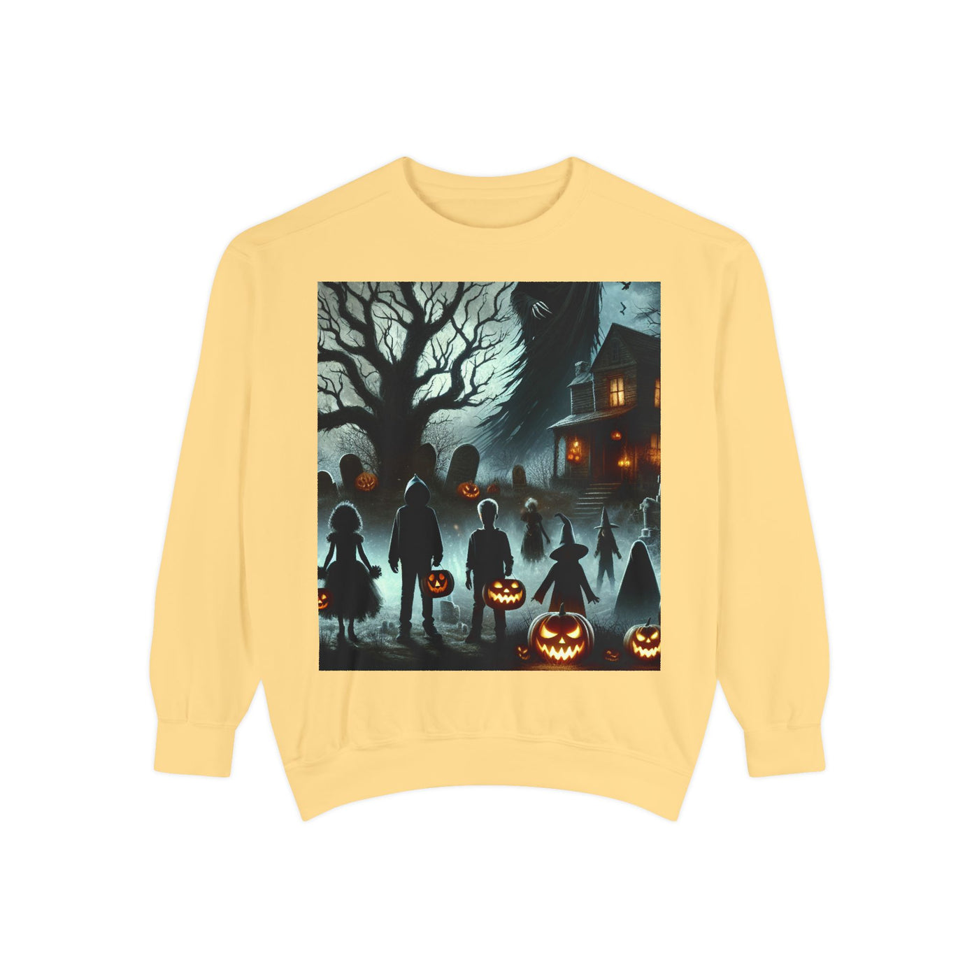 Halloween Unisex Sweatshirt, Cozy Fall Fashion, Spooky Sweatshirt, Ghostly Vibes, Perfect for Parties, Autumn Style