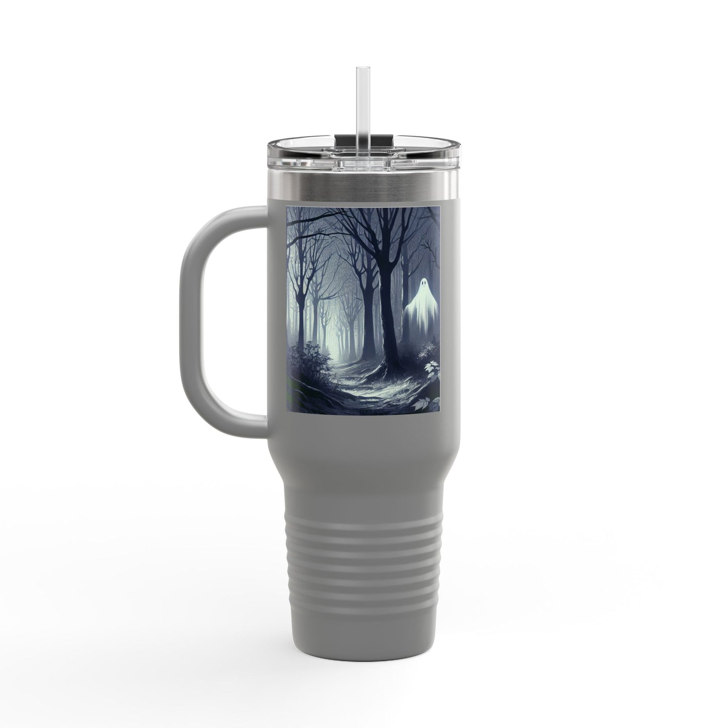 Spooky Skull Insulated Travel Mug | 40oz | Halloween Coffee Cup, Unique Gift for Goth Lovers, Ice Water Tumbler, Reusable Drinkware