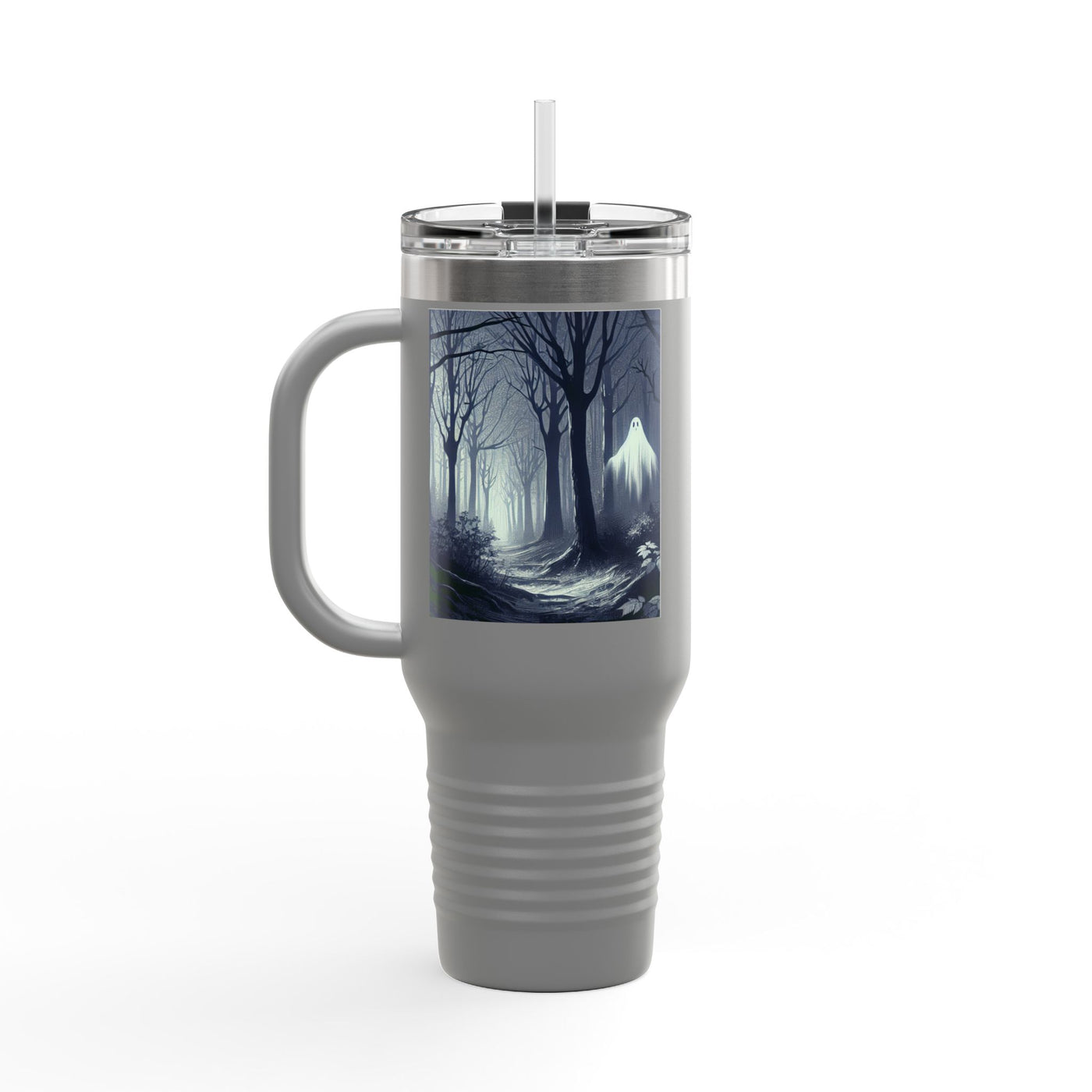 Spooky Skull Insulated Travel Mug | 40oz | Halloween Coffee Cup, Unique Gift for Goth Lovers, Ice Water Tumbler, Reusable Drinkware