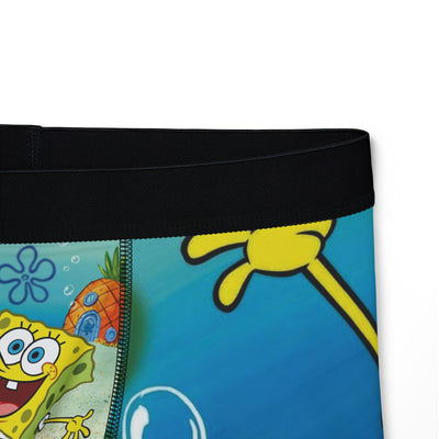 SpongeBob SquarePants Men's Boxers, Fun Underwear for Fans, Gift for Birthdays, Beach Days, or Animation Lovers