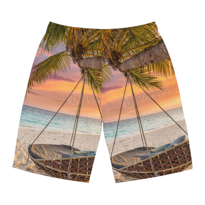 Tropical Beach Board Shorts for Men | Summer Swimwear, Vacation Shorts, Relaxed Beachwear, Beach Day Essential, Gift for Him