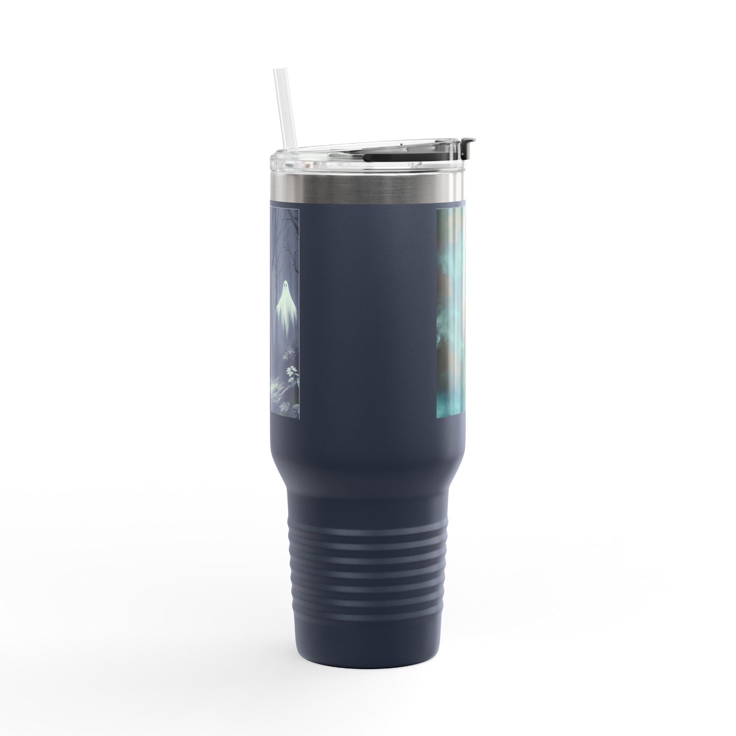 Spooky Skull Insulated Travel Mug | 40oz | Halloween Coffee Cup, Unique Gift for Goth Lovers, Ice Water Tumbler, Reusable Drinkware