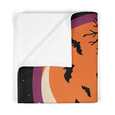 Halloween Baby Blanket, Soft Fleece Blanket, Cozy Nursery Decor, Fall Baby Gift, Halloween Decoration