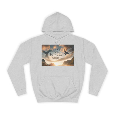 Spiritual Love College Hoodie, Unisex Hoodie, Faith Apparel, Inspirational Gifts, Cozy College Wear, God Love Hoodie