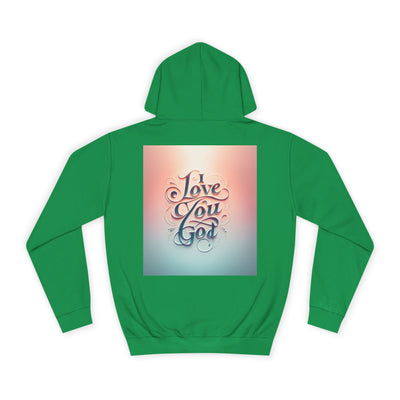 Spiritual Love College Hoodie, Unisex Hoodie, Faith Apparel, Inspirational Gifts, Cozy College Wear, God Love Hoodie