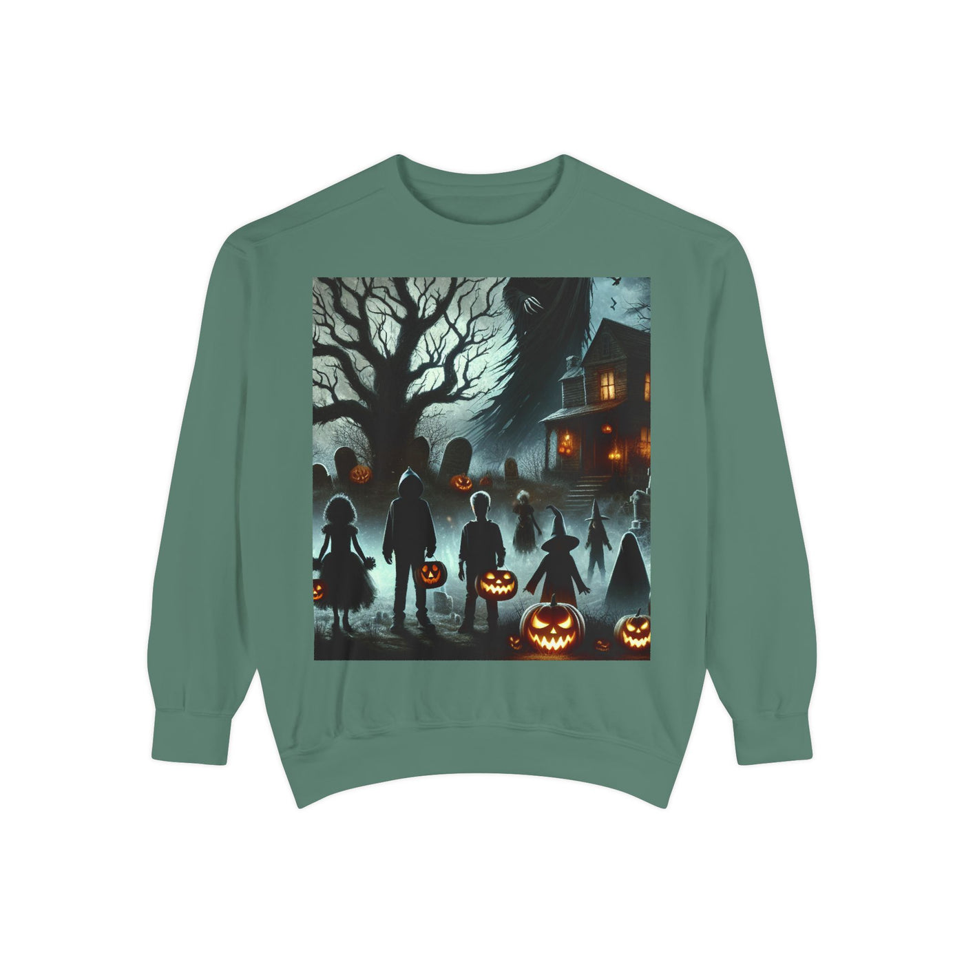 Halloween Unisex Sweatshirt, Cozy Fall Fashion, Spooky Sweatshirt, Ghostly Vibes, Perfect for Parties, Autumn Style