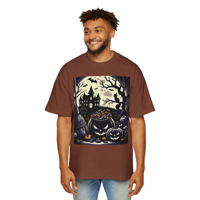 Stylish Halloween Oversized Tee, Spooky, Halloween Apparel, Unisex T-shirt, Trick-or-Treat Shirt, Autumn Fashion, Gift for Him