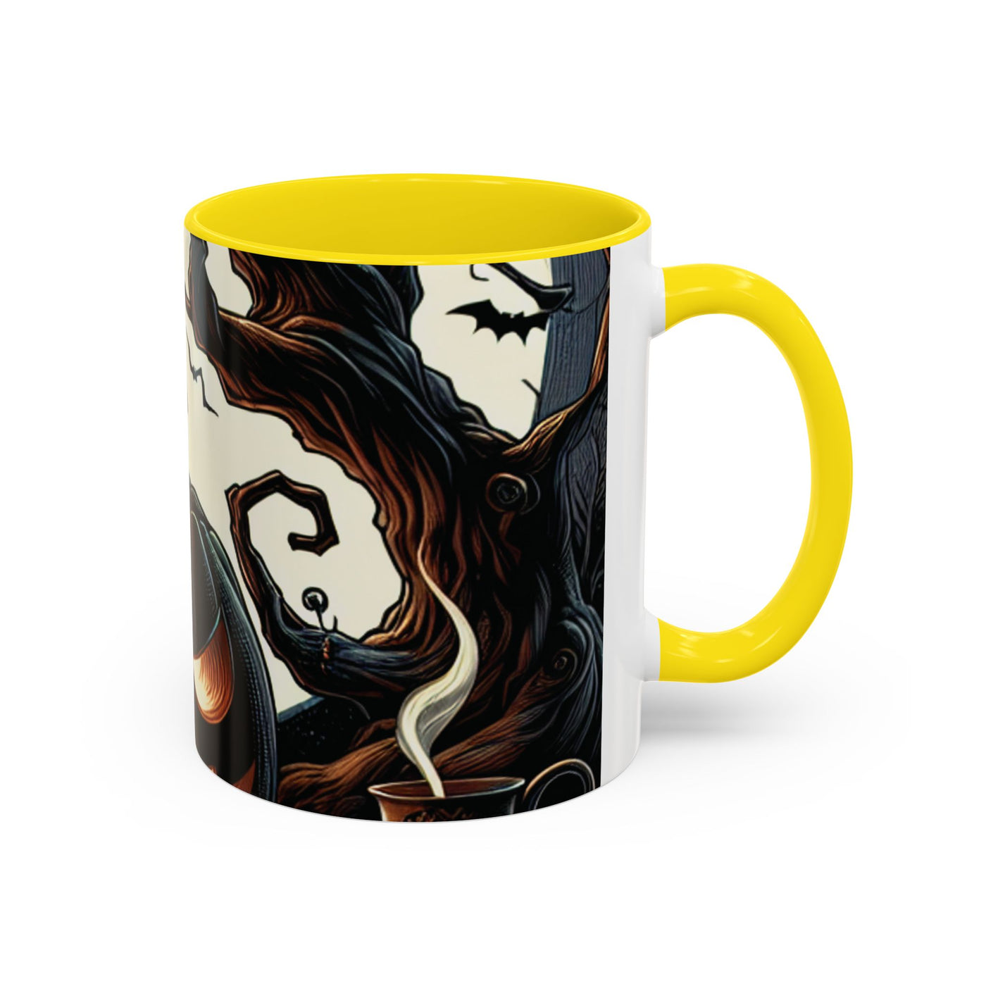 Halloween Pumpkin Accent Coffee Mug - Spooky Decor, Autumn Gift, Hot Beverage Cup, Halloween Party, Cozy Vibe