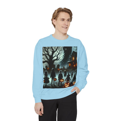 Halloween Unisex Sweatshirt, Cozy Fall Fashion, Spooky Sweatshirt, Ghostly Vibes, Perfect for Parties, Autumn Style