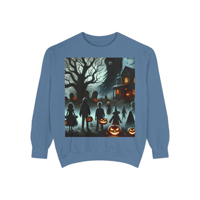 Halloween Unisex Sweatshirt, Cozy Fall Fashion, Spooky Sweatshirt, Ghostly Vibes, Perfect for Parties, Autumn Style