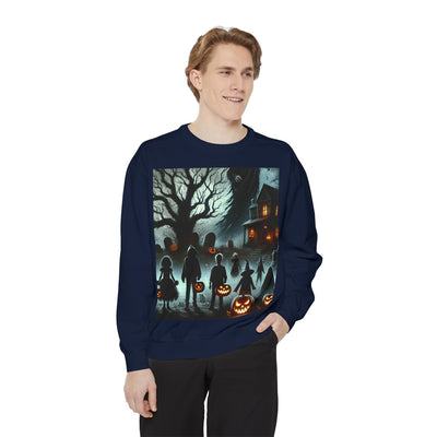 Halloween Unisex Sweatshirt, Cozy Fall Fashion, Spooky Sweatshirt, Ghostly Vibes, Perfect for Parties, Autumn Style