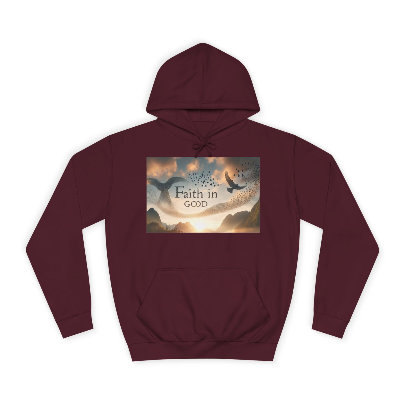 Spiritual Love College Hoodie, Unisex Hoodie, Faith Apparel, Inspirational Gifts, Cozy College Wear, God Love Hoodie