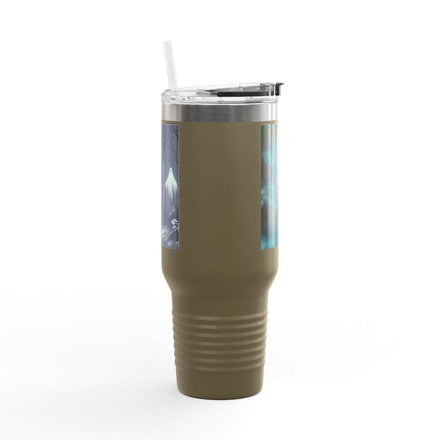 Spooky Skull Insulated Travel Mug | 40oz | Halloween Coffee Cup, Unique Gift for Goth Lovers, Ice Water Tumbler, Reusable Drinkware