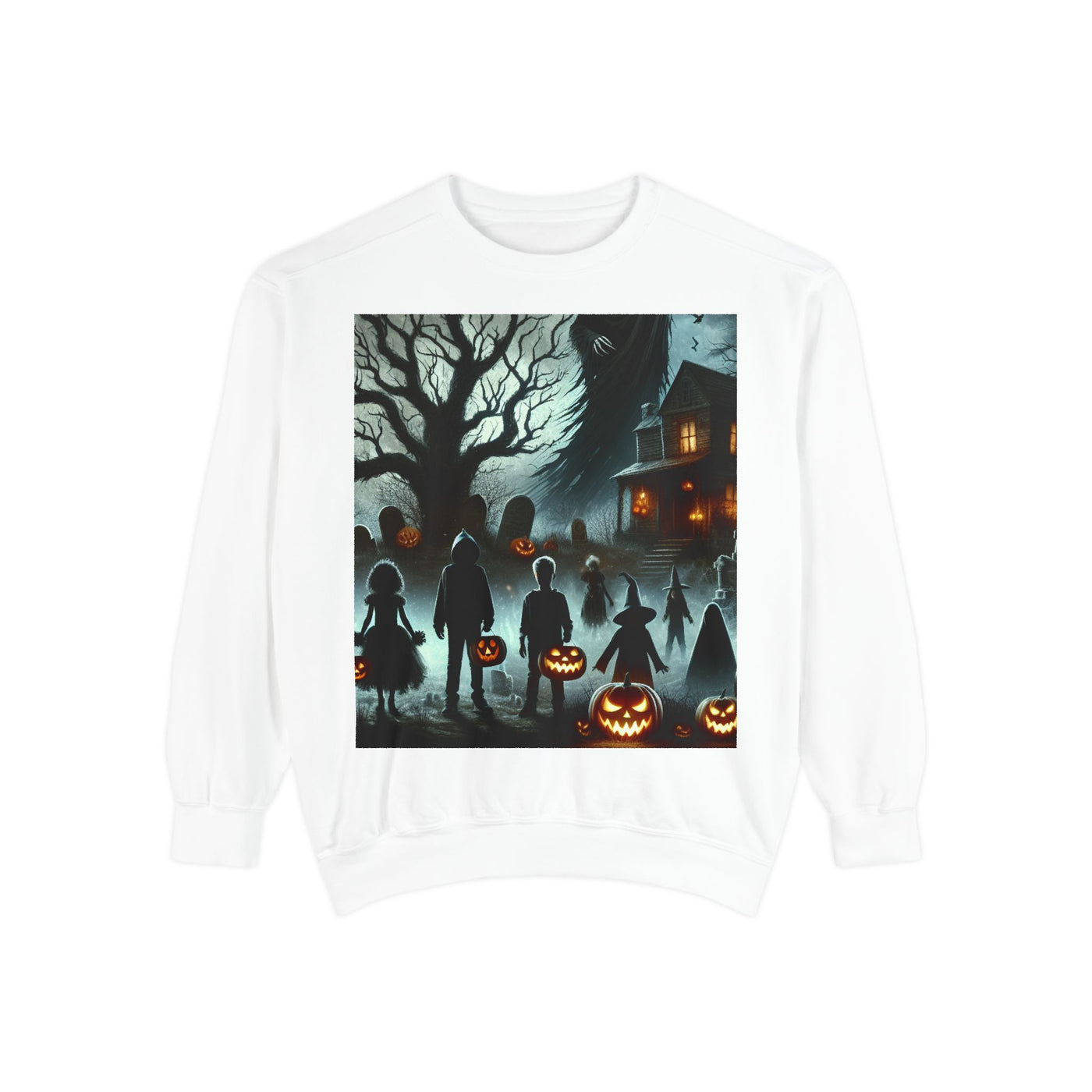 Halloween Unisex Sweatshirt, Cozy Fall Fashion, Spooky Sweatshirt, Ghostly Vibes, Perfect for Parties, Autumn Style