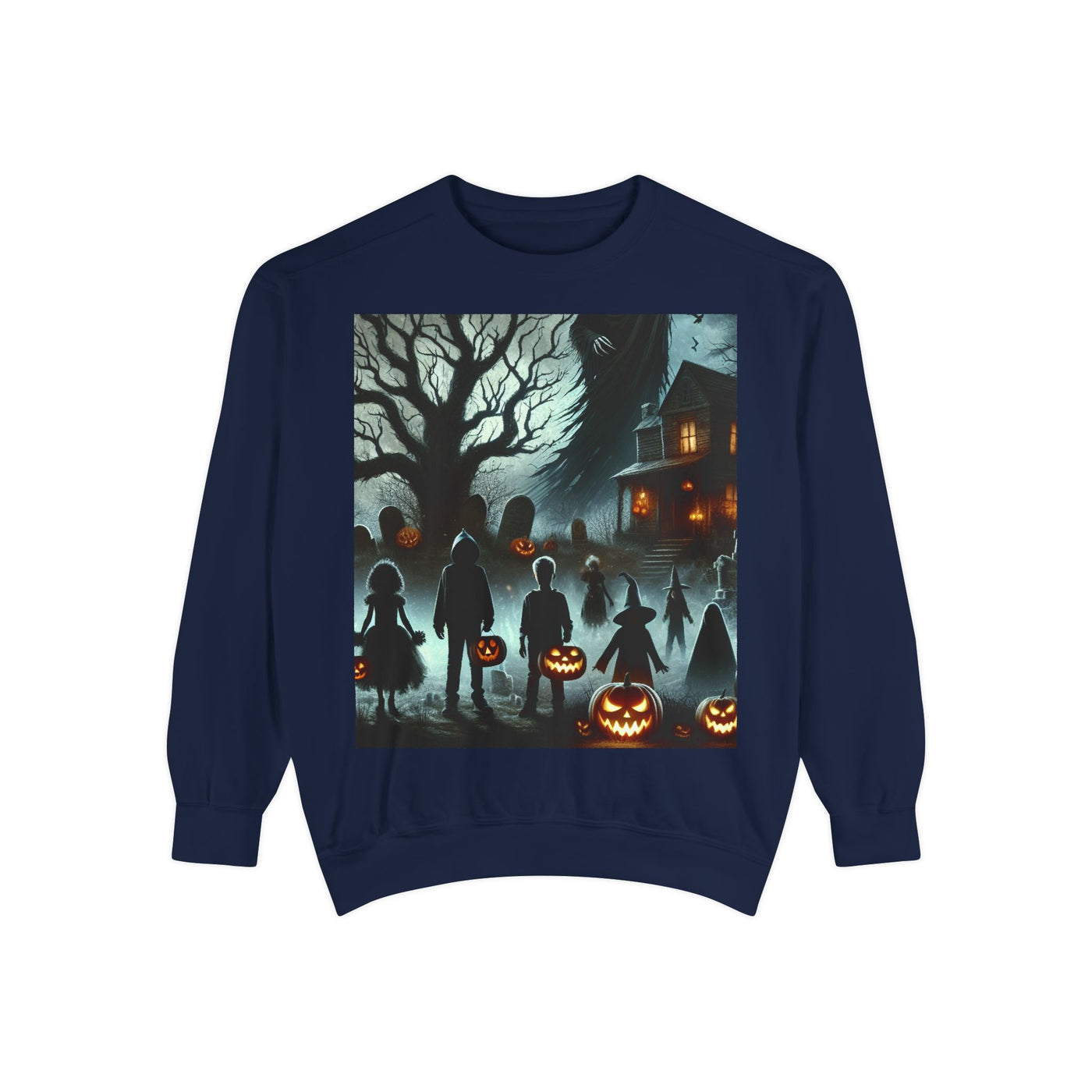 Halloween Unisex Sweatshirt, Cozy Fall Fashion, Spooky Sweatshirt, Ghostly Vibes, Perfect for Parties, Autumn Style
