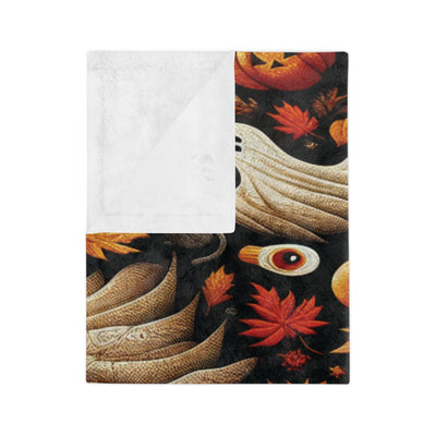 Halloween Ghosts & Pumpkins Blanket | Cozy Microfiber Throw for Fall Decor, Seasonal Gifts, Home Comfort, Haunted House