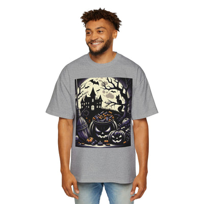 Stylish Halloween Oversized Tee, Spooky, Halloween Apparel, Unisex T-shirt, Trick-or-Treat Shirt, Autumn Fashion, Gift for Him
