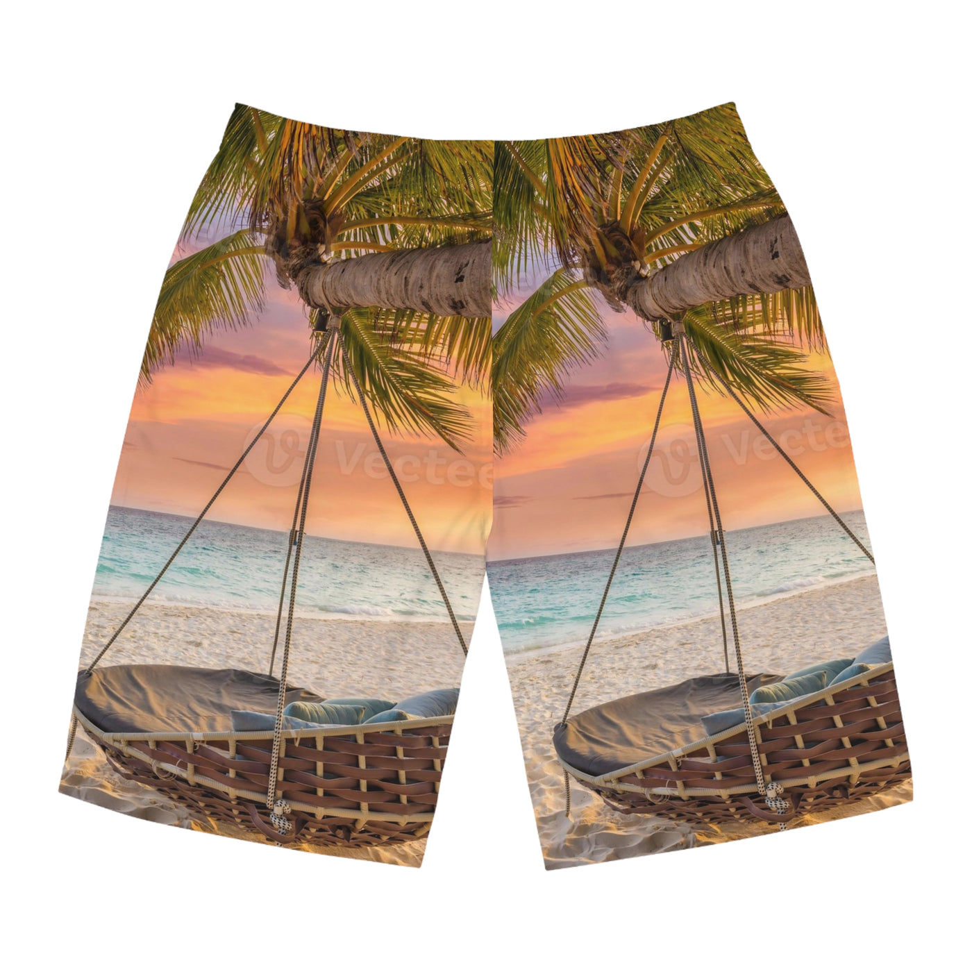 Tropical Beach Board Shorts for Men | Summer Swimwear, Vacation Shorts, Relaxed Beachwear, Beach Day Essential, Gift for Him