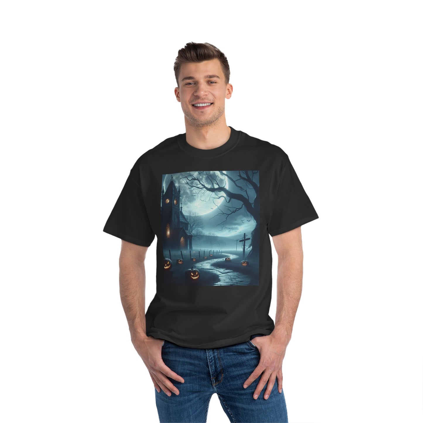 Halloween Haunted House T-Shirt, Spooky Shirt, Ghostly Tee, October Apparel, Fall Fashion, Nightmare Design