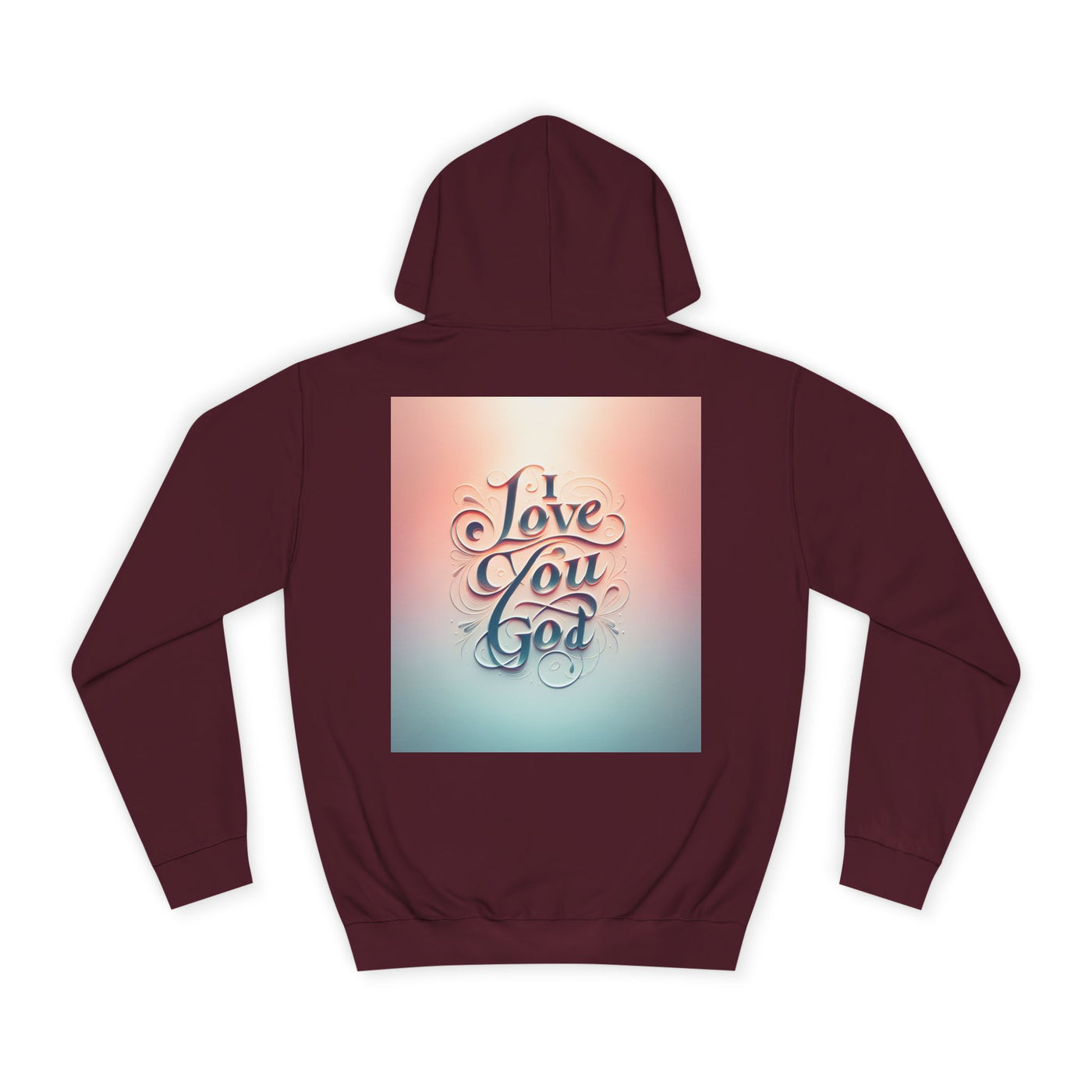 Spiritual Love College Hoodie, Unisex Hoodie, Faith Apparel, Inspirational Gifts, Cozy College Wear, God Love Hoodie