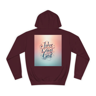 Spiritual Love College Hoodie, Unisex Hoodie, Faith Apparel, Inspirational Gifts, Cozy College Wear, God Love Hoodie